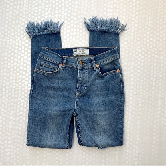 Free people Great Heights Frayed Skinny Jeans - Picture 10 of 15